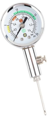 Yinhing Mini-Luftdruckmesser, Ballpumpe, Sportball, Luftpumpe, Druckablassventil für Basketball, Fußball, Fußball, Rugby, Volleyball, mit Manometer