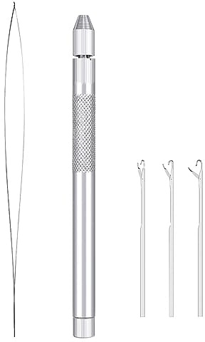 ANKROYU Kits De Agujas De Bucle Para Extensiones De Cabello, Aguja Del Lazo Para La Extensión Del Cabello, Herramientas Y Ganchos Para Hacer Pelucas De Encaje Para Extensiones De Cabello