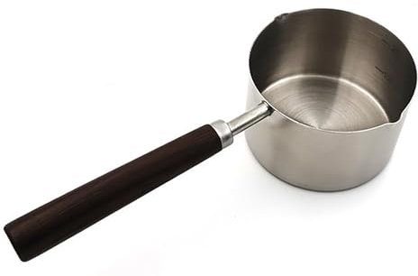 WHAPELQ Edelstahl Topf Mit AusgießEr Stieltopf Mit AusgießEr Topf Mit Henkel Milchtopf ButterpfäNnchen SoßEntopf Kasserolle Mit AusgießEr FüR Schokolade, Butter, SoßE, Milch