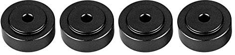Beufee 4PCS Anti Vibration Amplifier Feet, Audio Speakers Stand Feet Speaker Isolation Feet Shock Absorber Amplifier Pads for Speakers, 20x8mm(Black)