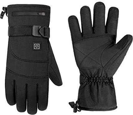 Guantes De Esquí Eléctricos Con Batería, Guantes Recargables Con Pantalla Táctil Para Ciclismo Escalada, Guantes Calientes Recargables De 3,7 V, Guantes Calefactables Con Batería De 3,7 V 4000 MAH