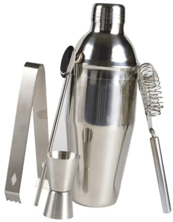 PRETYZOOM 5St Kit zur Cocktailzubereitung Vintage Cocktailshaker -Shaker klemmbausteine Kit-Zubehör Bar-Werkzeuge Rostfreier Stahl einstellen Schnee-Gramm-Cup
