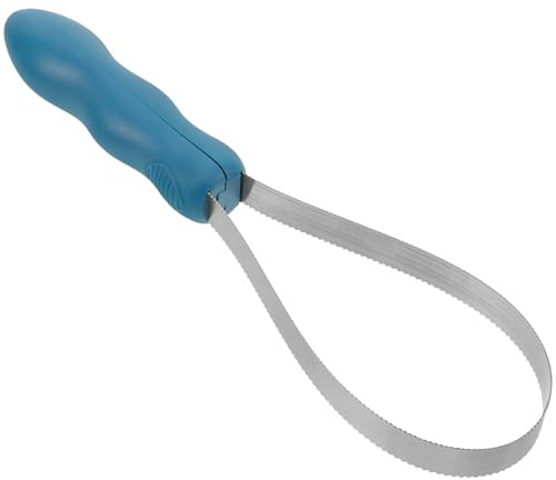 SUPVOX Spazzola Per Cavalli Con Lama Seghettata in Acciaio Inossidabile Strumento Per Toelettatura E Rimozione Peli in Eccesso 10.75X2.87X0.98In Per Cura Del Cavallo