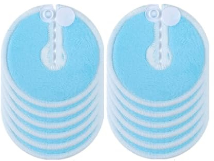 Hsthe Sea 12pcs G Tube Pad Holder Reusable Feeding Tube Supplies For Feeding Support Belly G Tube Button Cover Breastfeeding Nursing (Blue)