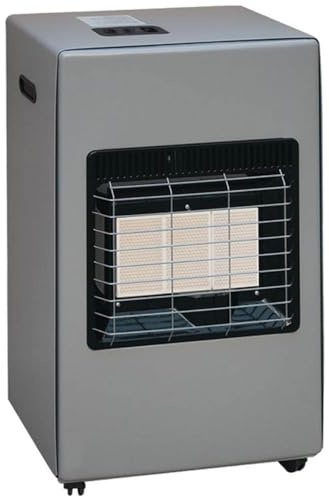 Marvin Stufa a Gas Gpl Infrarossi Camilla, 4200 kw 3 Piastre in Ceramica, Basso Consumo, Portatile Portabombola con 4 Ruote (Grigio)
