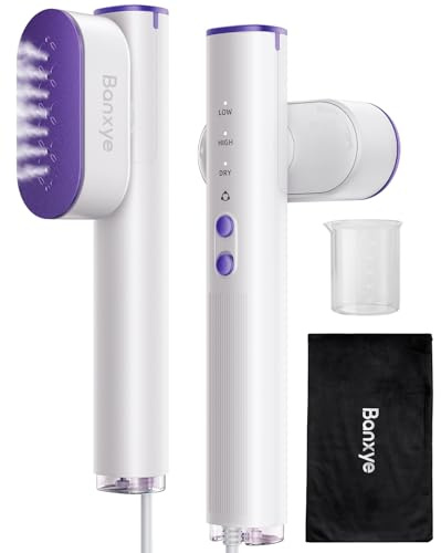 Steamer for Clothes, 2-in-1 Portable Travel Steamer & Iron, 100-240V Dual Voltage, 1-Second Wrinkle Removal, Large Panel, 3 Modes, Handheld Clothes Steamer for Home & Global Travel