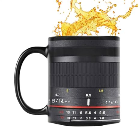Camera Lens Mug, Photography Coffee Mug, Funny Camera Mug, Ceramic Photography Mug, Desk Camera Mug, Unique Coffee Mug, Gift For Photographers, Camera Shaped Mug, Photography Tea Mug, Cool Camera Mug