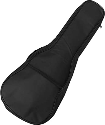AKOOSY Schwarze 26-Zoll Gitarrentasche aus Canvas für Akustik und Saiteninstrumente mit Polsterung und Wasserabweisender Schmutzabweisender Funktion für Training und Reisen