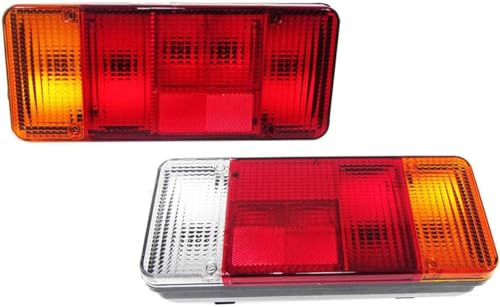 Generisch 2x Rücklicht Rückleuchte Heckleuchte Rechts Links Für Pritsche Anhänger LKW Kompatibel Mit Peugeot Boxer Iveco Daily Citroen Jumper Fiat Ducato 1991-2003 E-Prüf