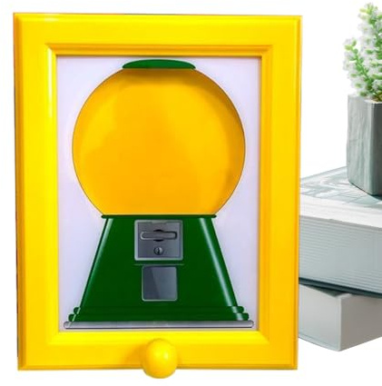 Portable Candy Dispenser Photo Frame | Sweet Dispenser Machine | Candy Machine Dispensers Frame | Creative Vending Toy Decorative Snack Container for Party Kitchen Pantry Living Room Shelf Desktop