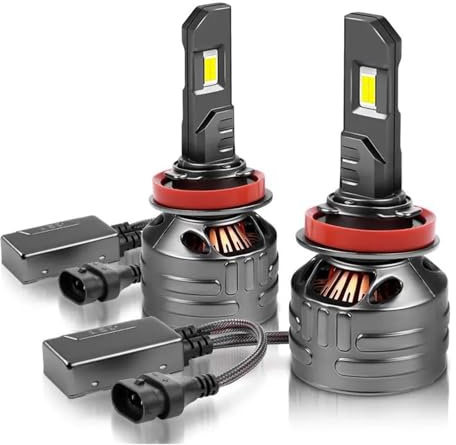 ZSHYTWE Luci Terzo Stop Proiettore fendinebbia con lente 3 pollici utilizza lampadina LED allo xeno H11 D2S fendinebbia bi-xeno 12 V per Toyota per Camry(2pcs H11 LED Bulb)