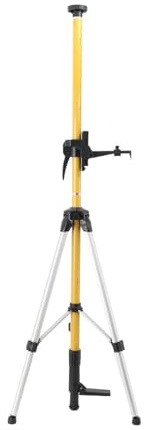 NICCOO Trépied de Niveau Laser 3M, Filetage 1/4“-20＆5/8“-11, Réglable en Hauteur 48-84 cm avec Niveau à Bull Intégré, Support Robuste, Trépied en Aluminium Léger à Poteau Extensible pour Scanner Laser