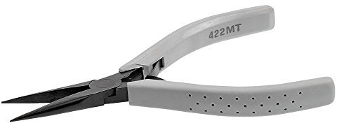 FACOM 422.MT Pince à Becs Demi Ronds Longs-Micro-Tech, Gris, Noir