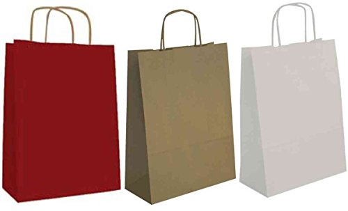 Apli 101646 50 Sacs Kraft, 35cm x 16cm x 40cm, Brun