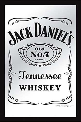 Close Up Jack Daniel's XL Spiegel - New Jack mit Rahmen (30x 40cm)