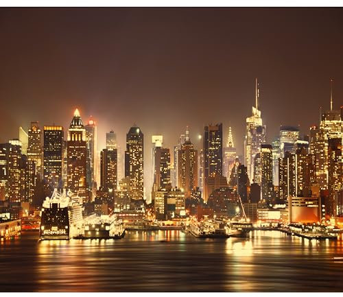 Fotomurales B&D XXL 250x175 cm Papel pintado tejido no tejido Decoración de Pared decorativos Murales moderna Diseno Fotográfico Ciudad New York d-B-0034-a-d