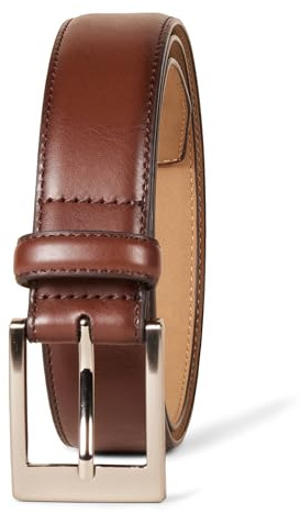 Amazon Essentials Herren Ledergürtel im Klassischen Stil