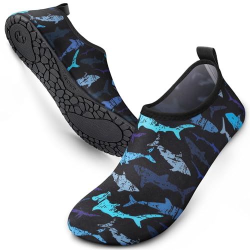 SIMARI Water Shoes for Women Men Aqua Socks Swim Surf Beach Barefoot Yoga Travel Camping Essentials Kayak Boat Accessories Quick-Dry Non Slip Adult Youth SWS002