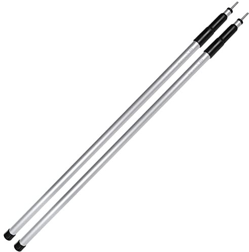 noorsk® Aufstellstange Teleskopstangen Stützstange aus Aluminium in verschiedenen Längen von 80 cm bis 240 cm - 3 Segmente für Zelt, Tarps, Sonnensegel oder Plane - Big - Alu