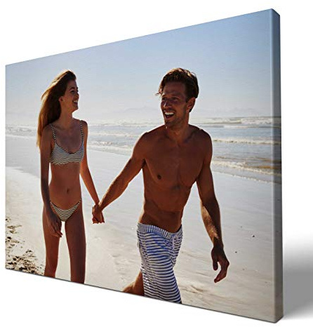 wandmotiv24 Leinwandbild - Foto auf Leinwand mit Online-Vorschau - Personalisierte Wanddeko - Bild mit Wunschmotiv - Fotogeschenk - 80x60 cm