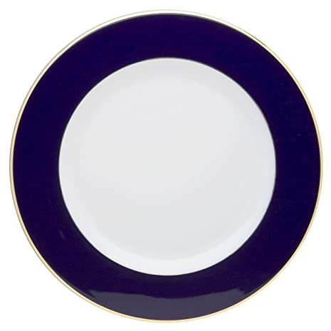 Vista Alegre Blue Cobalt Band Charger Plate, Set of 2