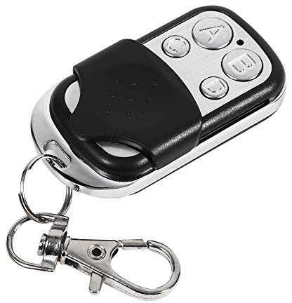 Yisentno Portachiavi Universale, segnali a Distanza Telecomando Universale per Garage, Nero e Argento per Porte da Garage per Auto