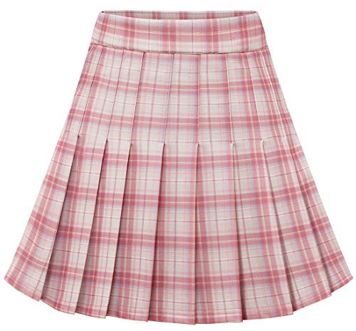 Dressystar Damen Dehnbar Faltenrock Schulmädchen Solide Skater Tennis Basic Mini Rock | Elastischer Taille, Angemessene Länge–kein ungewolltes Entblößen, Klassischer Faltenrock, für den Alltag Karnevalskostüme