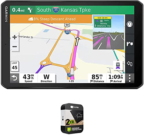 Garmin 010-02313-00 dezl OTR700 7 GPS Truck Navigator Bundle with Premium 2YR CPS Enhanced Protection Pack