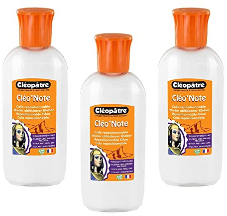 CLÉOPÂTRE Cléo'Notes Kleber, 100 g, wiederverwendbar, flüssig, 3 Stück
