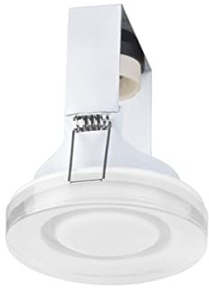 FORLIGHT Lab - Downlight Empotrable GU10, 90mm Diámetro, Techo Interior, Difusor Cristal, Blanco, Iluminación Eficiente y Moderna para Hogar y Oficina