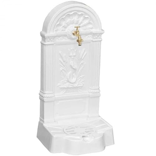 MetallWeb® Gartenbrunnen, Wandbrunnen Firenze, in unterschiedlichen Farben (Weiss)