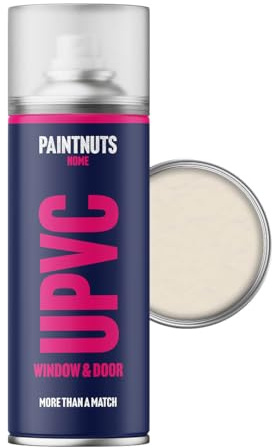 Paintnuts uPVC Window & Door Paint - RAL-9001 - CREAM Satin 400ml Spray Can