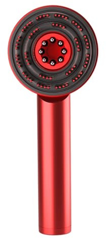 Brosse de Massage Électrique pour Cuir Chevelu - Lumière Rouge - Multifonction 4 en 1 - Applicateur d'Huile - Relaxation à la Maison