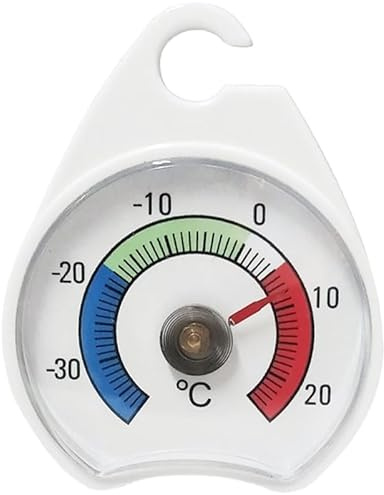ABOOFAN Thermometer Zum AufhäNgen Von KüHlschräNken, Gefrierschrankthermometer, Min. -30 Grad, Max. +50 Grad, Rund