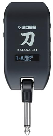 BOSS KATANA:GO | Personal Headphone Amplifier for Guitar & Bass | Ready-To-Play Sounds from Stage-Class Katana Amps | Advanced Spatial Technology | Edit Tones & Stream Backing Music via Bluetooth