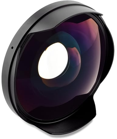 0.3X Precision Engineered Fisheye Lens Compatible with Sony Handycam HDR-PJ430 (Ultra-Wide View)