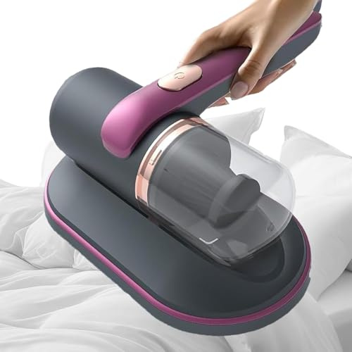 Erconsso Aspirador De Cama Sin Cable - Aspirador para Pelo De Mascotas | De Mano 68W 100mbar Succión Portátil Sin Cable para Eliminación De Polvo - para Pelo De Mascotas En Colchón Sofá Sillón