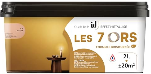 ID PEINTURE EFFET MÉTALLISÉ 7 ORS OR CUIVRE 2L PARIS