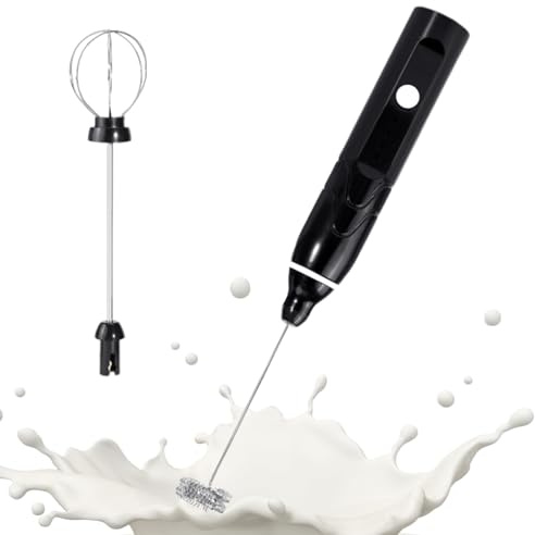 Mousseur à café, mixeur en acier inoxydable rechargeable avec tige en acier inoxydable pour faire mousser le lait et mélanger le café - Pour cuisine, restaurant, bar, boissons, protéines, chocolat