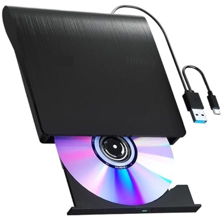 Extern Blu-ray-enhet USB 3.0 Bärbar CD/DVD-spelare For Dator Med Stöd For 50G DVD-läsning Och CD-brännare Platsbesparande