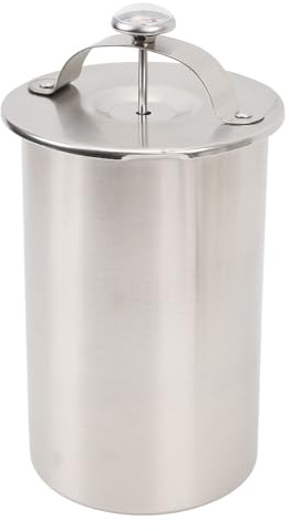 RASTKY Olla a Presión de Cubo de Carne Al de Acero Inoxidable con Termómetro, Versátil para Hacer Fiambres para Carnes Tiernas, Cocina de Tocino para Cocina Casera (Tipo 1)