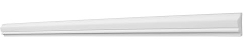 Decosa Wandleiste Marlene FP31 - Hochwertige Zierleiste in Weiß - 5 Leisten à 2 m Länge = 10 m - Styroporleiste 31 mm - Stoß- und schlagfeste Flachleiste