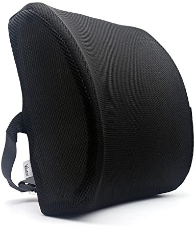 Valuetom Prämie Gedächtnis Schaum Lendenkissen 3D Mesh Lendenwirbelsäule Stützkissen, Rückenstütze für Auto, Büro und Zuhause