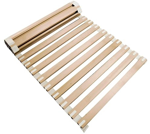 BALE Bio Holz Rollrost für Bett Matratze I 140 x 200 cm, extrem stabiles & Flexibles Lattenrost rollbar mit Starren Holzleisten aus Lindenholz (23 Holzleisten), Roll-Lattenrost Bettrost Holzlatten