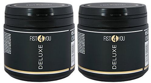 Fist4YOU Deluxe-Fisting Gleitgel/Gleitmittel-ermöglicht einfaches Hineingleiten- zur Entkrampfung und Dehnung des Anus und der Vagina-silikon-, wasserbasiert-2x500 ml (1 Liter) - Made in Germany