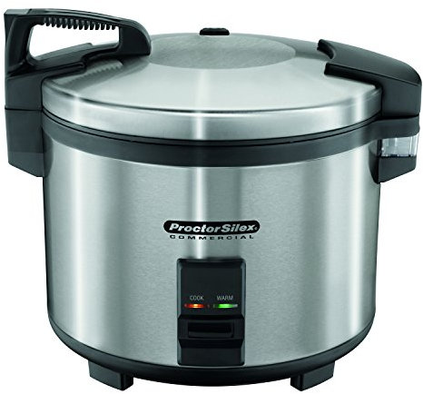 Hamilton Beach 37560r CE Proctor Silex cuoci riso, 14 L, colore: grigio/nero