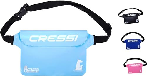 Cressi Kangaroo Dry Pouch, Marsupio Impermeabile Unisex, Blu Chiaro