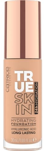 Catrice True Skin Hydrating Foundation, Nr. 020, Nude, feuchtigkeitsspendend, langanhaltend, natürlich, vegan, ohne Alkohol, ohne Parabene, ohne Mikroplastikpartikel, 1er Pack (30ml)