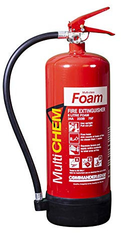 6ltr MultiChem Foam Fire Extinguisher - CommanderEDGE