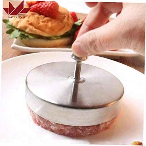 Stainless Steel Ham Press Mold Meat Burger Press Cutlets Stuffed Patty Maker Mould Patties Food Kitchen Gadgets Tools 1pc Silver